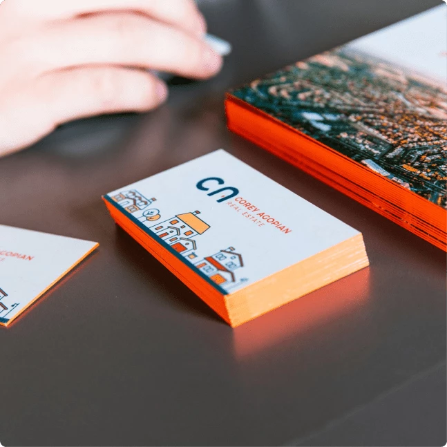 Real estate business card design